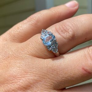 Gorgeous Blue Topaz Gemstone Ring